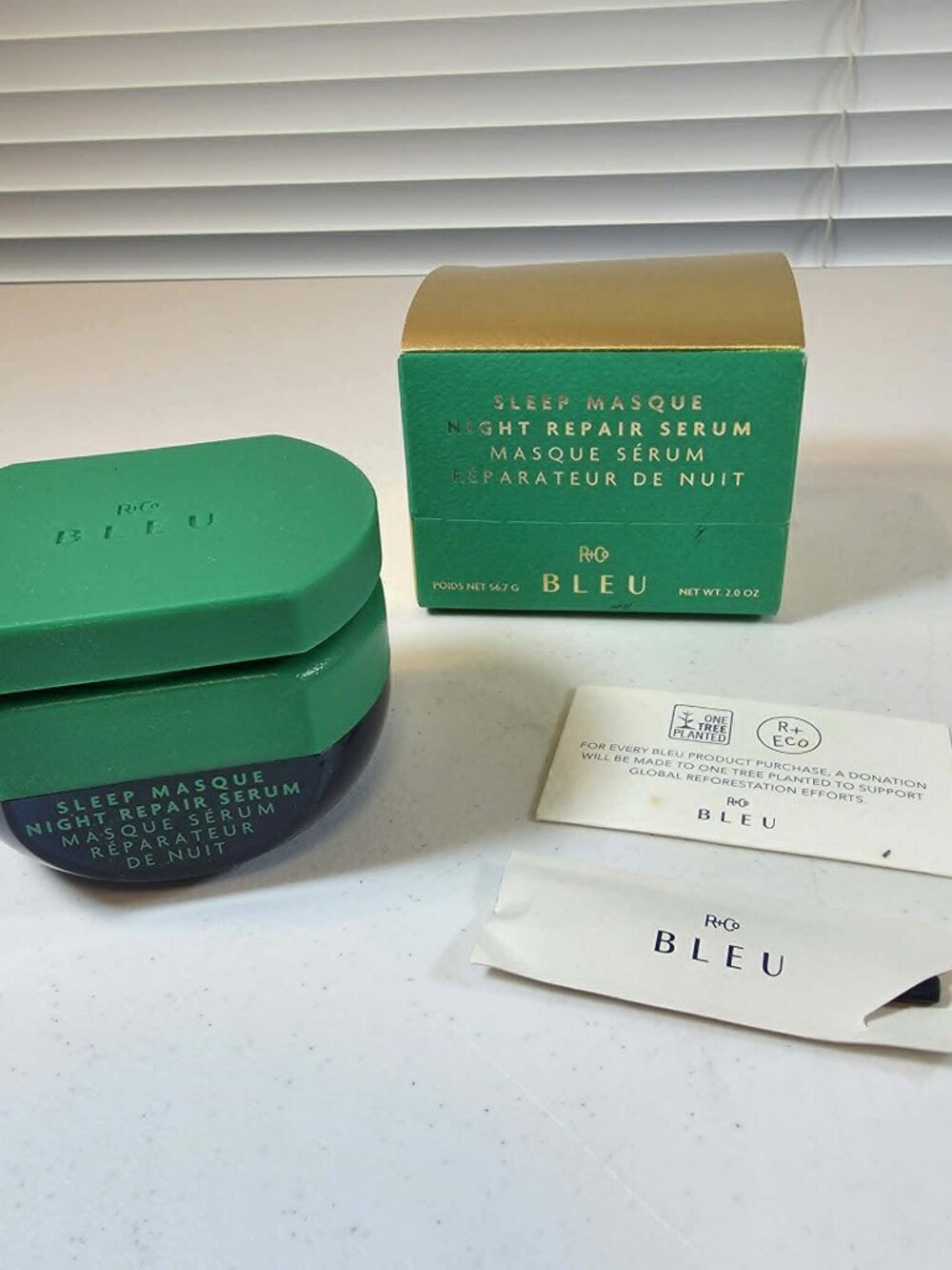 R + CO BLEU SLEEP MASK MASQUE NIGHT HAIR REPAIR SERUM SHINY SMOOTH 2 OZ. NEW